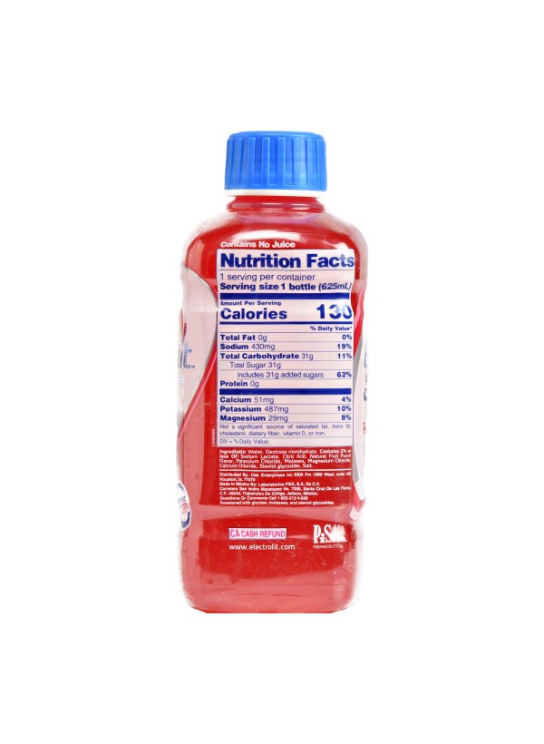 Electrolit Fruit Punch Hydration Beverage,  21 Fl Oz